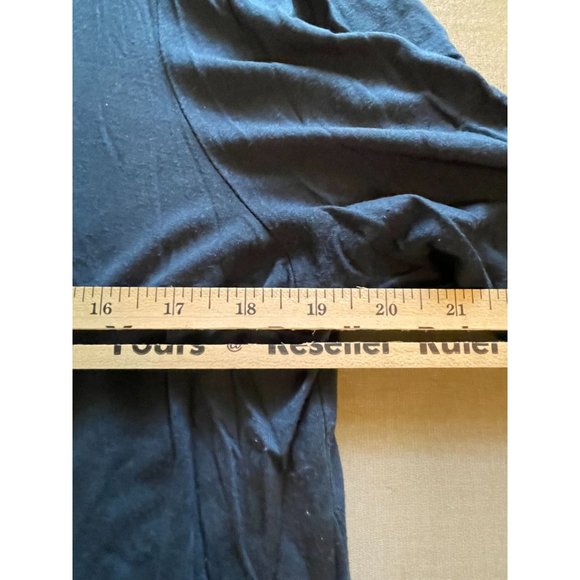 Logo Lori Goldstein High Low Hem Scoop Neck Top Tunic Size Large Rayon Spandex - Picture 6 of 7